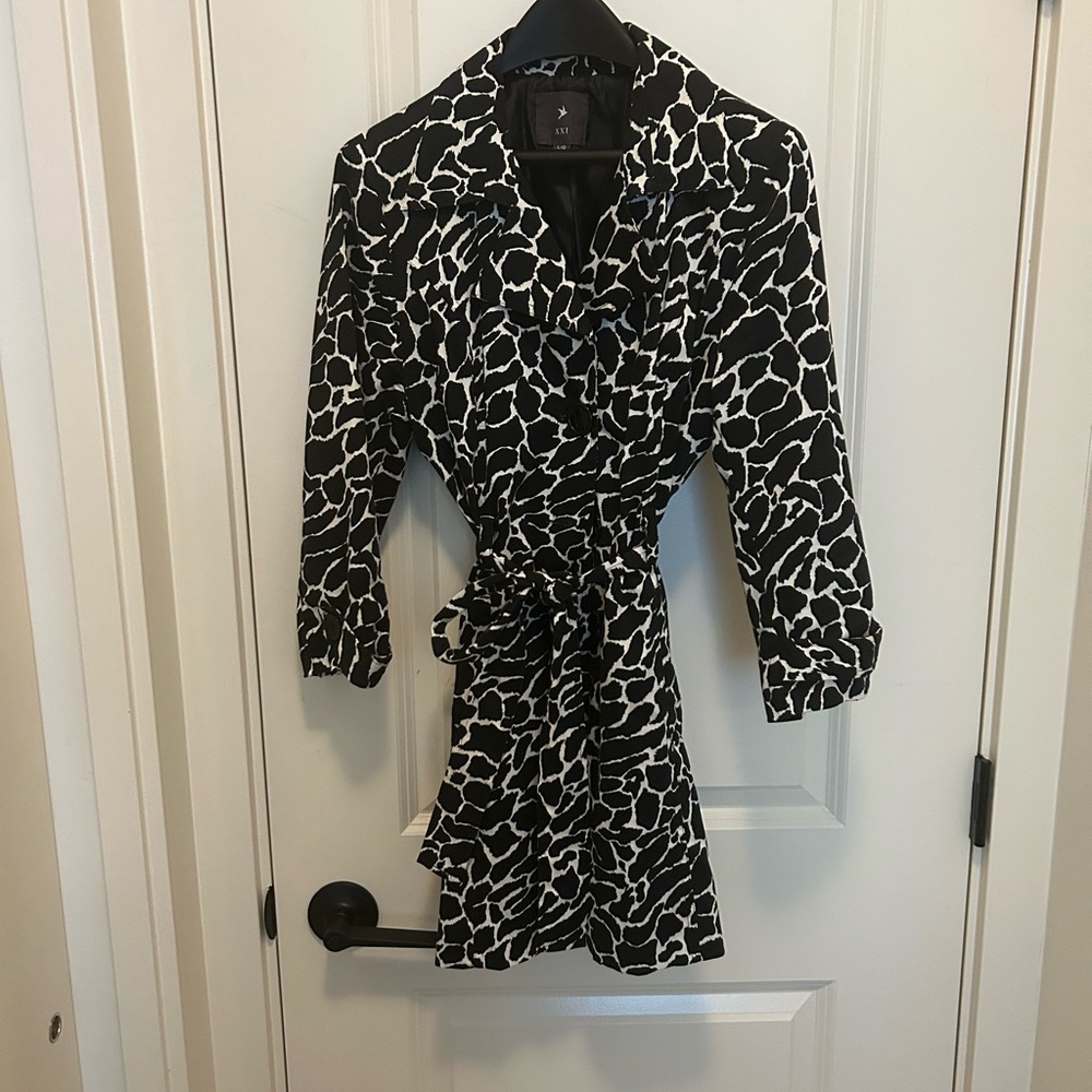 Black and White Animal Print Dress